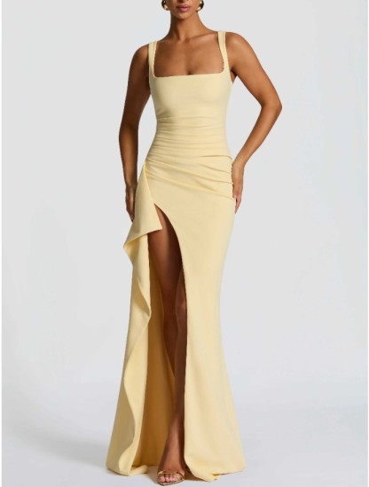 Side Slit Sling Maxi Dress
