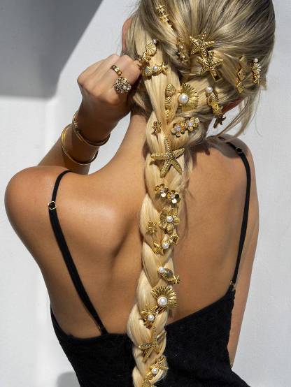 Ocean And Flower Element Hairpin Hair Accessories