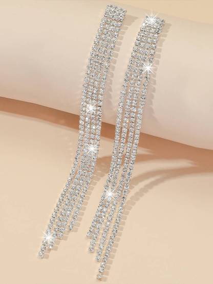 Shiny Tassel Earrings