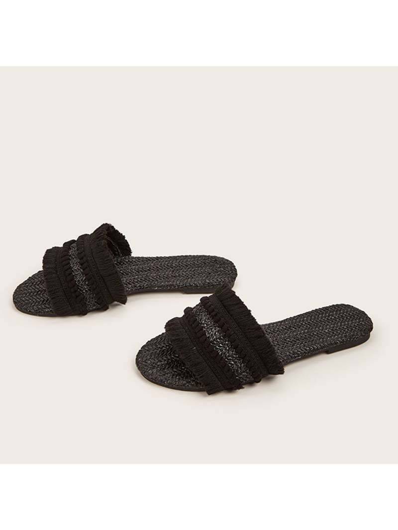 Vacation Style Straw Sandals