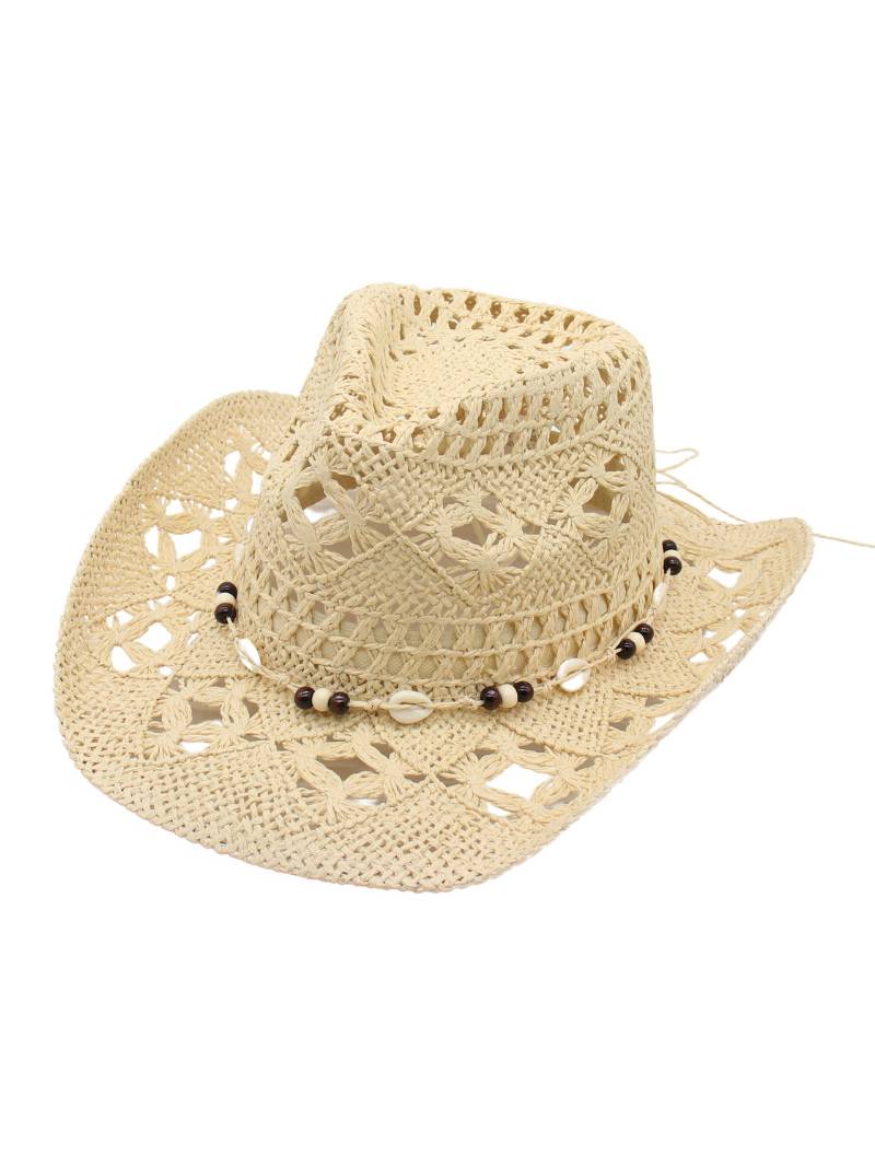Bohemian Style Shell Element Straw Hat