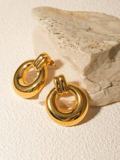Minimalist Double-ring Earrings
