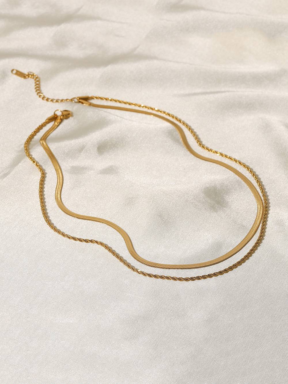 Minimalist Classic Double Layer Necklace