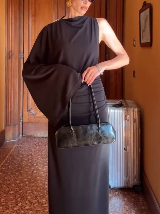 Asymmetric Design Maxi Dress