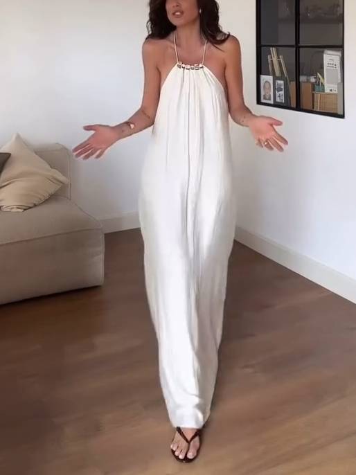 Vacation Style A Line Maxi Dress