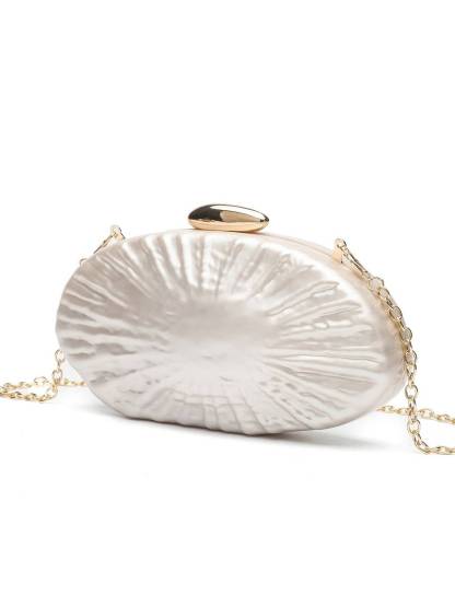 Shell Element Clutch Chain Bag