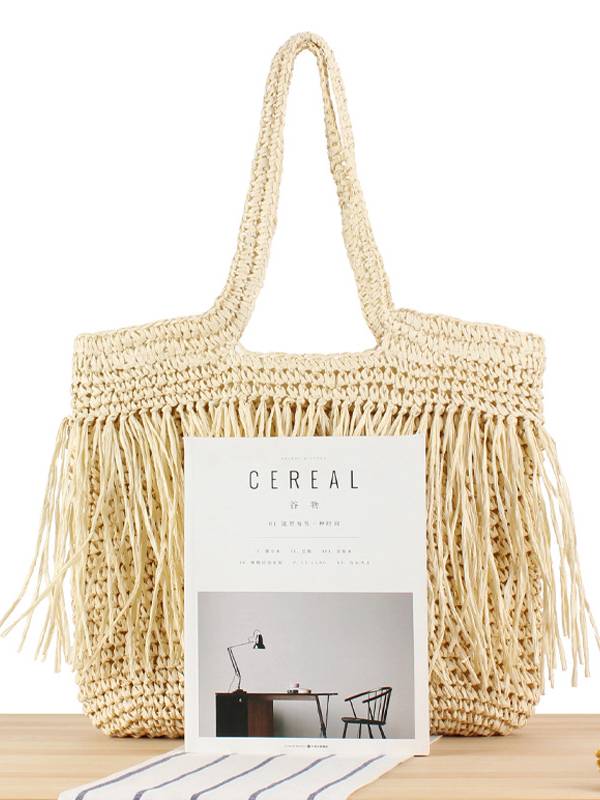 Hand-woven Seaside Holiday Straw Bag