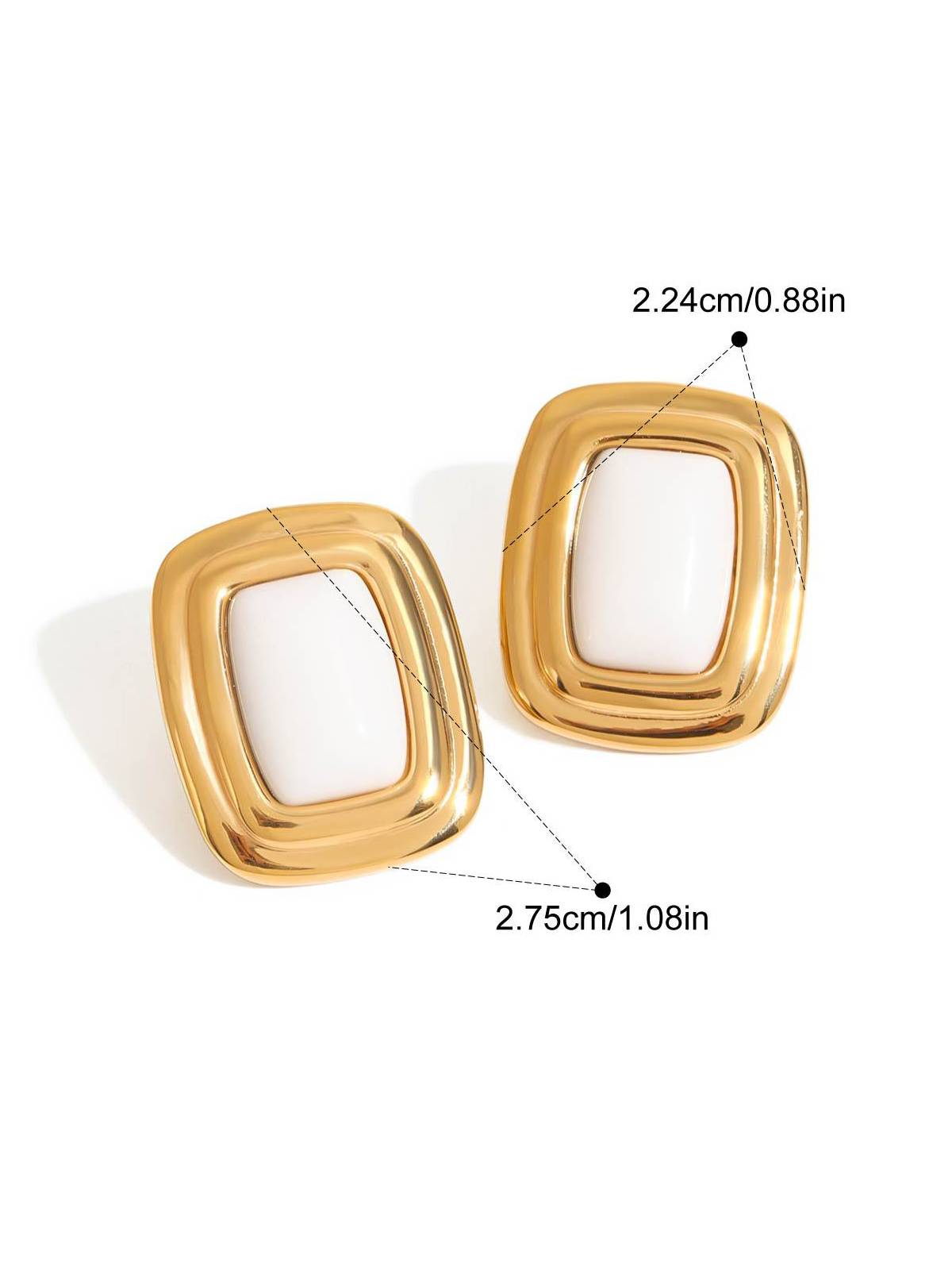 Vintage Square Earrings