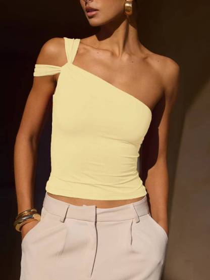 Asymmetrical Design Tee Top