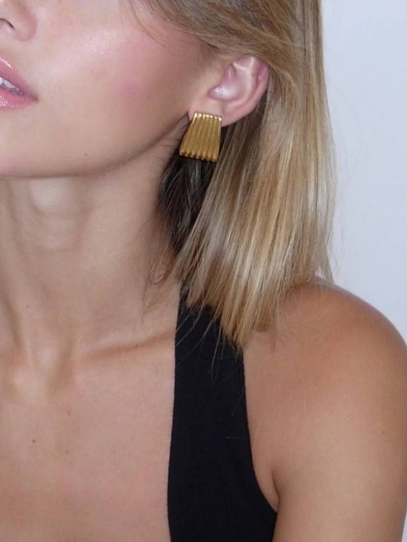 Minimalist Striped Earrings