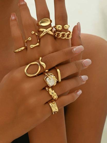 12-piece Minimalist Ring Set