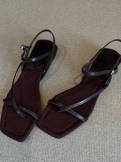 Minimalist Strap Flat Sandals