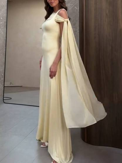 Ribbon Design Multi-way To Wear Maxi Dress