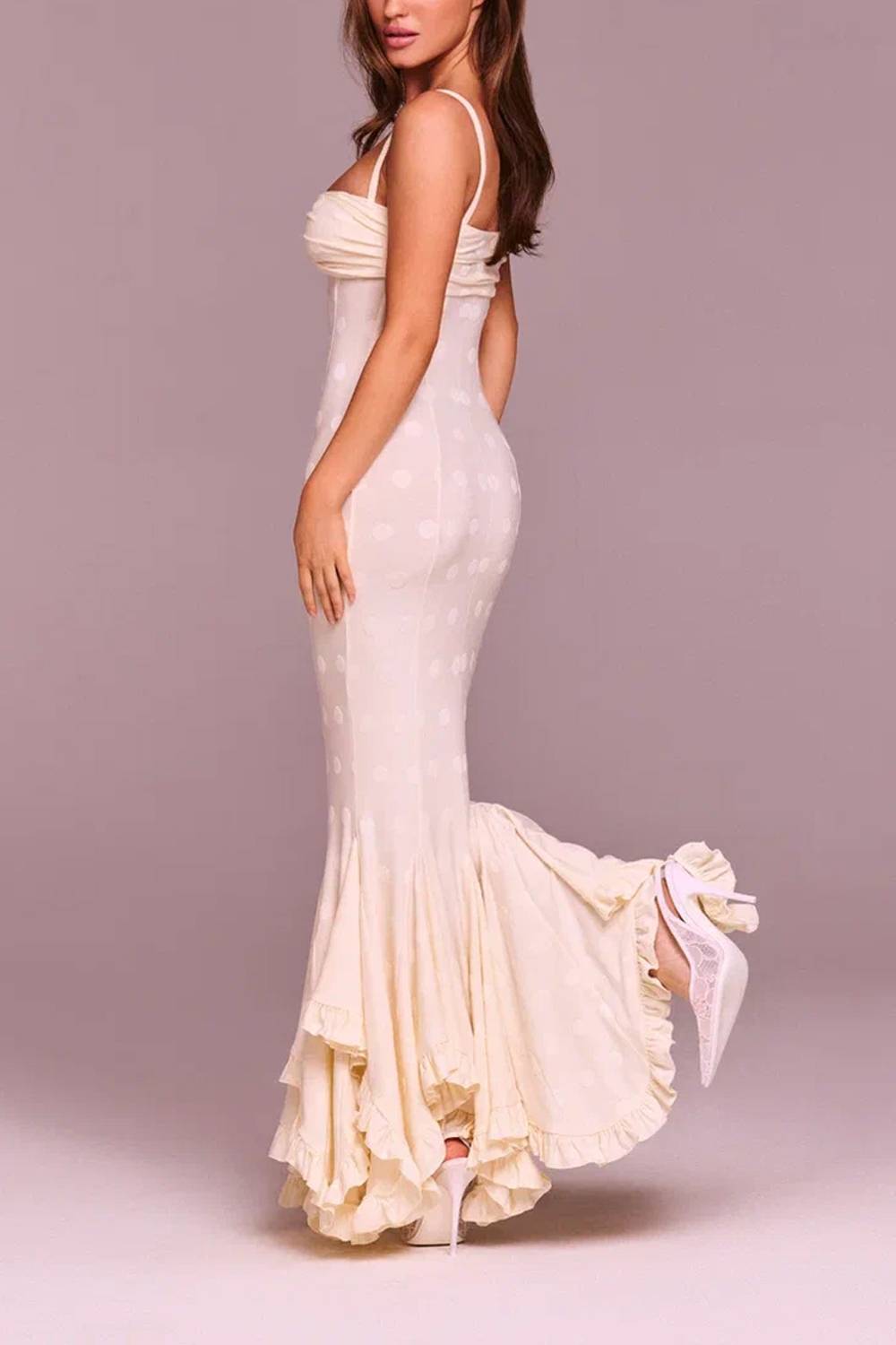 Vacation Vibes Spaghetti Strap Fitted Mermaid Dress