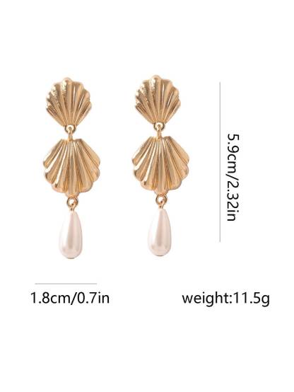 Shell Pearl Earrings