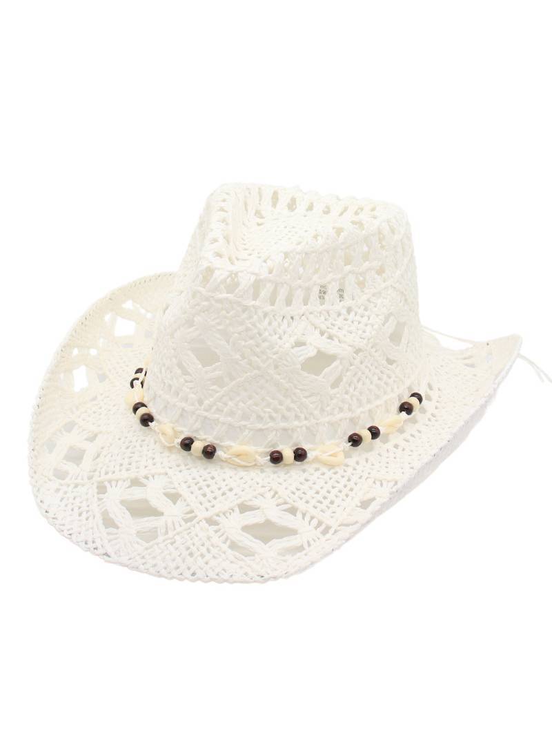 Bohemian Style Shell Element Straw Hat