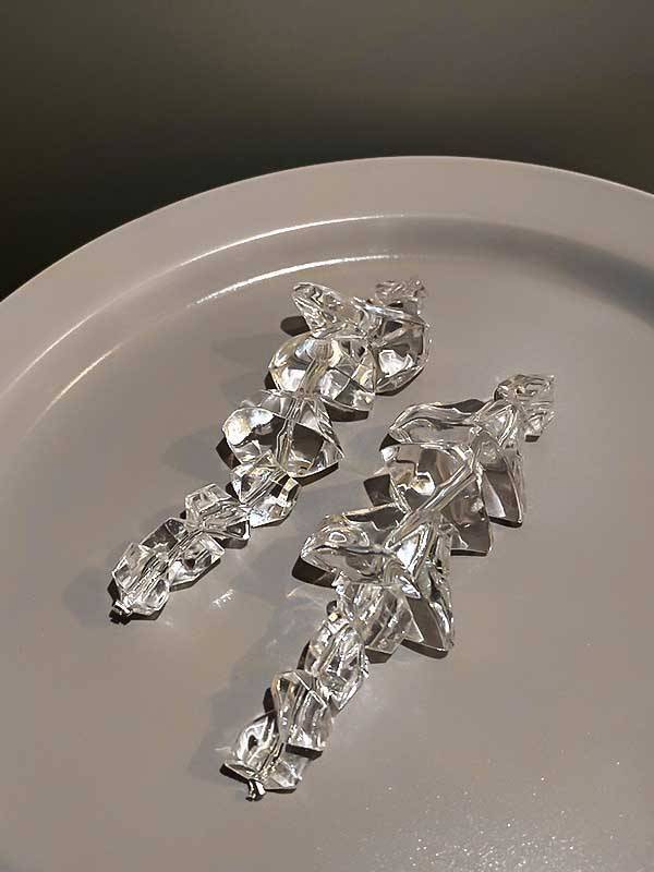 Unique Ice Cube Earrings