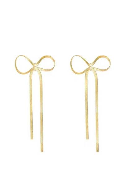 Bow Long Chain Earrings