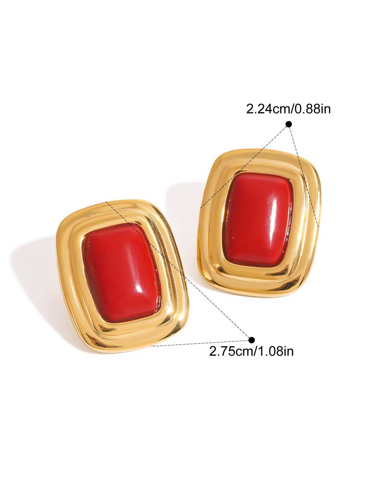 Vintage Square Earrings