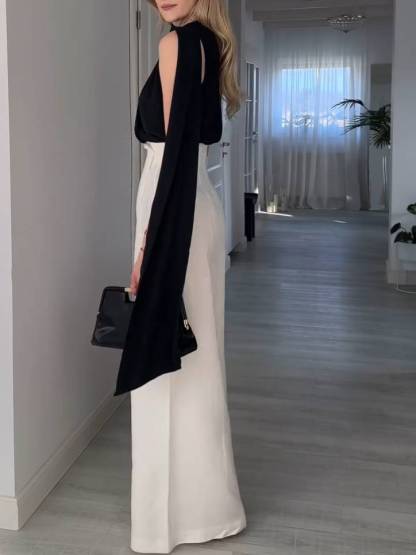 Elegant Ribbon Design Sleeveless Shirt