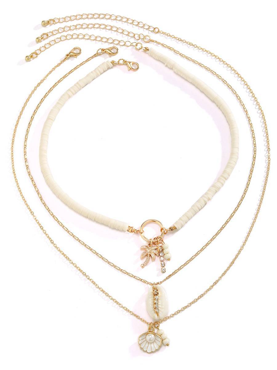 Coconut Tree Shell Element Necklace