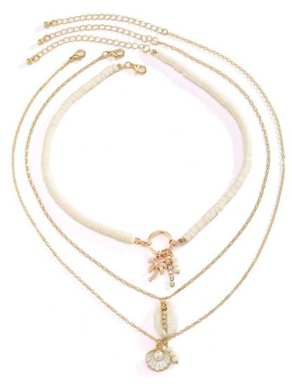 Coconut Tree Shell Element Necklace