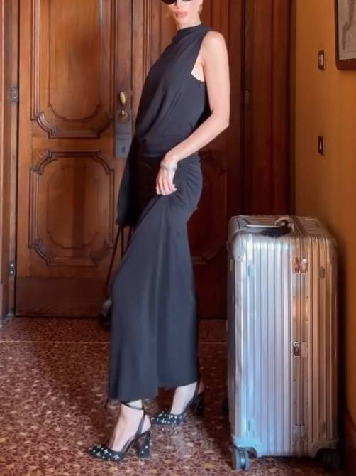 Asymmetric Design Maxi Dress