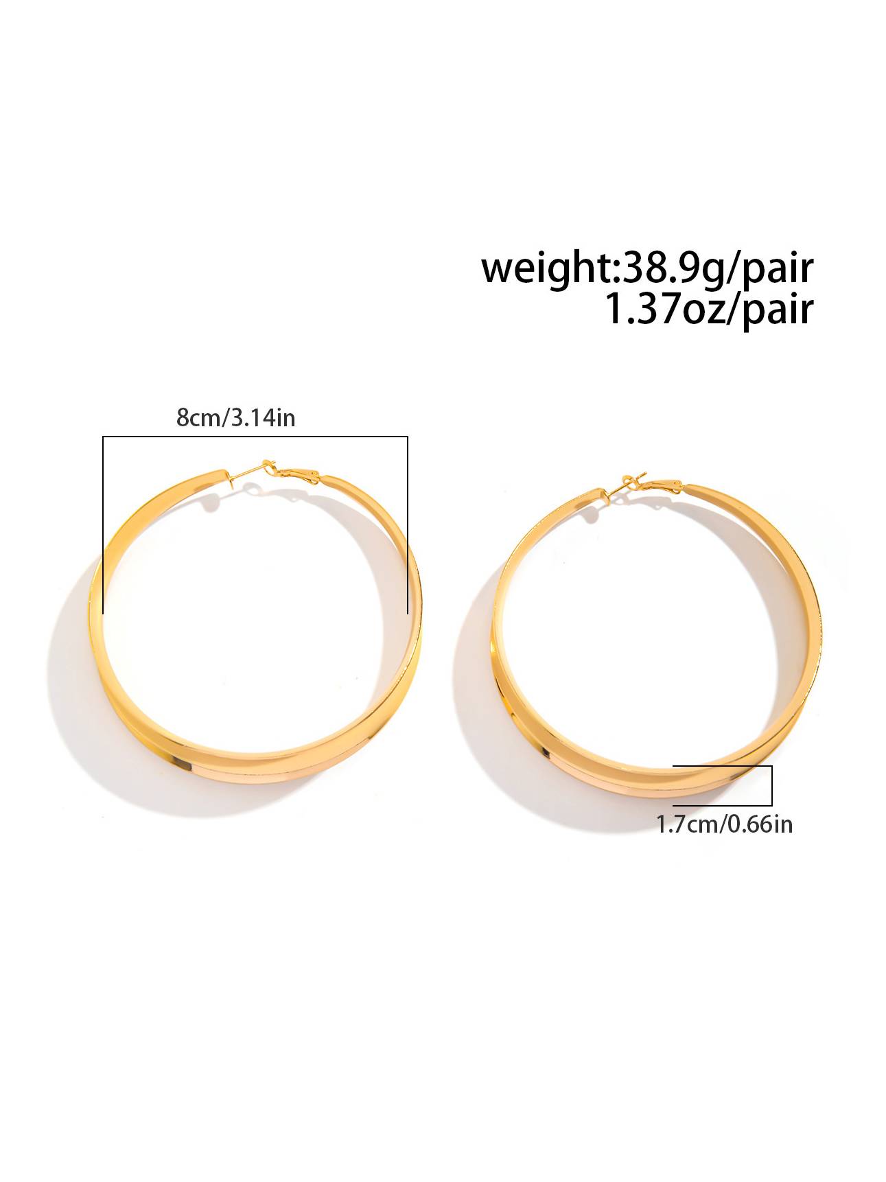 Minimalist Large Hoop Earrings