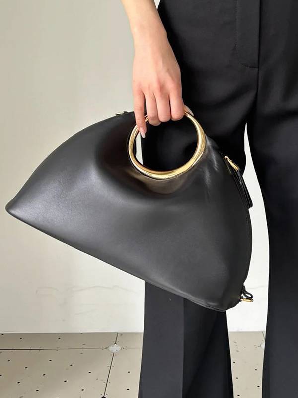 Minimalist Metal Handle Clutch