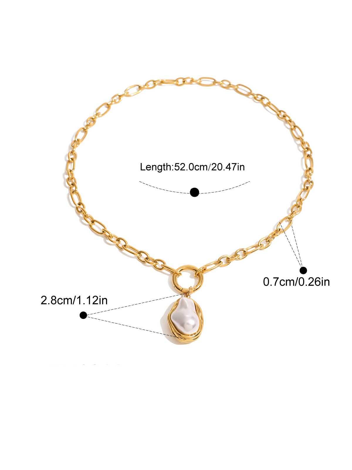 Pearl Necklace Earrings Ring