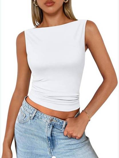 Minimalist Boat Neck Tank Top