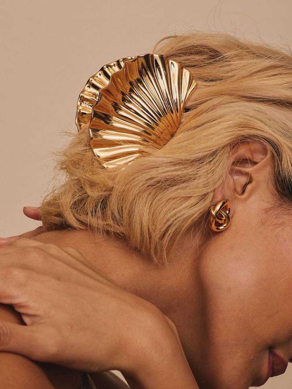 Metal Shell Hair Accessories Clip