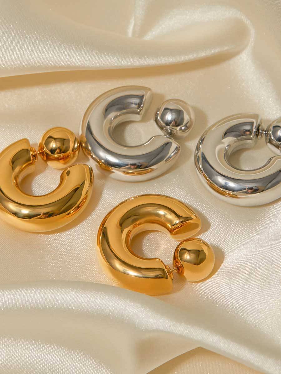 Minimalist Front And Back Wear Earrings