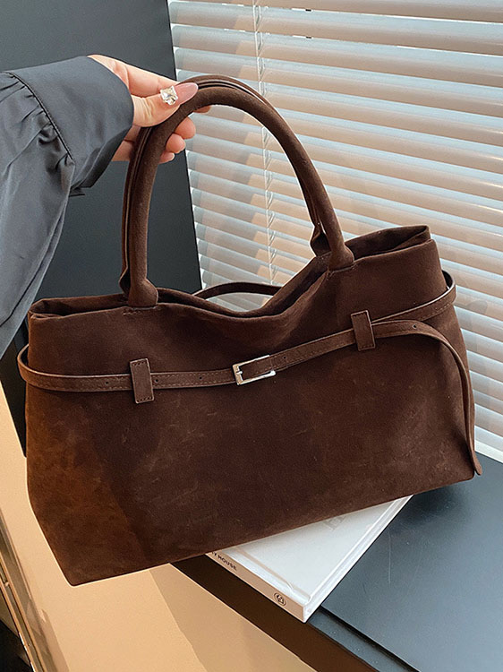 Vintage Nubuck Leather Tote Bag