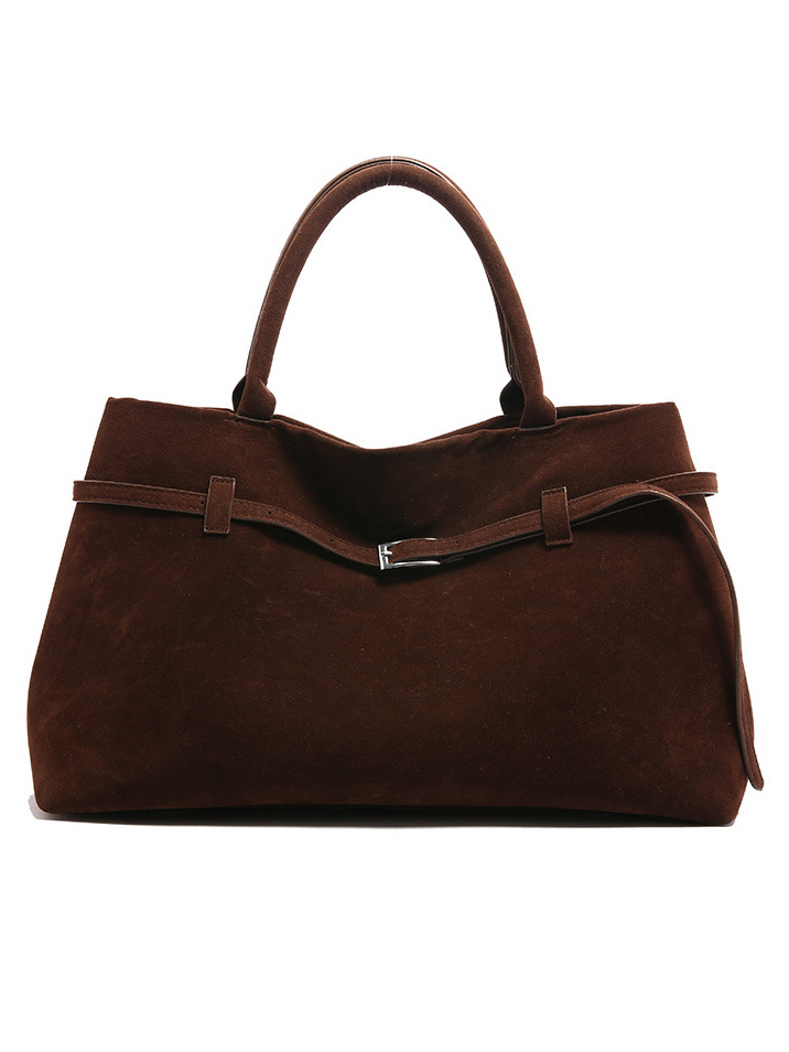 Vintage Nubuck Leather Tote Bag