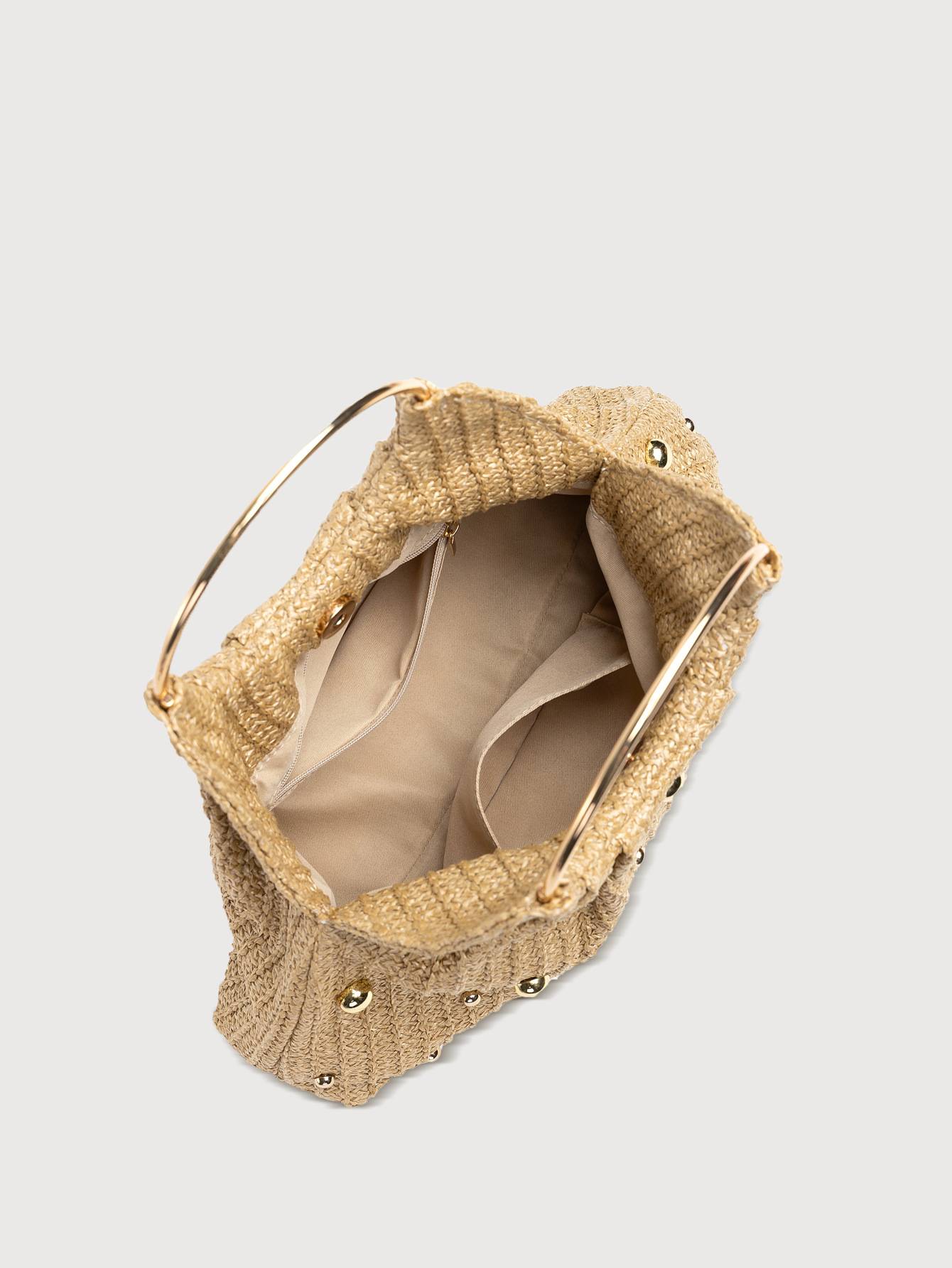 Vacation Style Straw Handbag