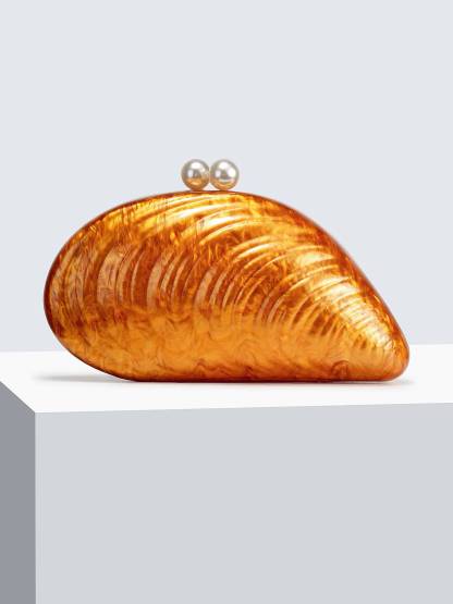 Shell Element Clutch Chain Bag