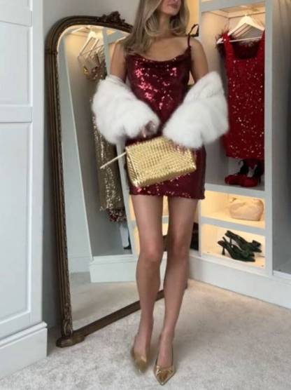 Sparkling Sling Mini Dress