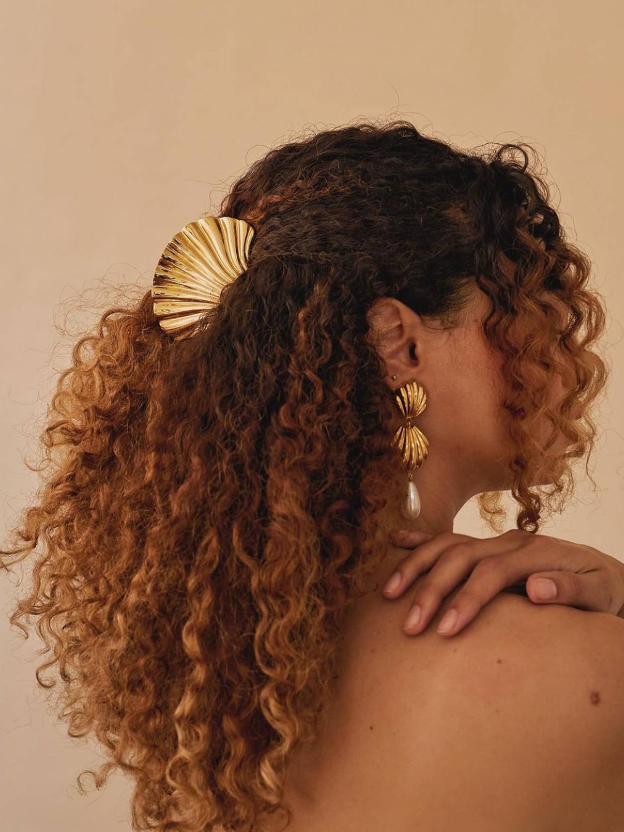 Metal Shell Hair Accessories Clip