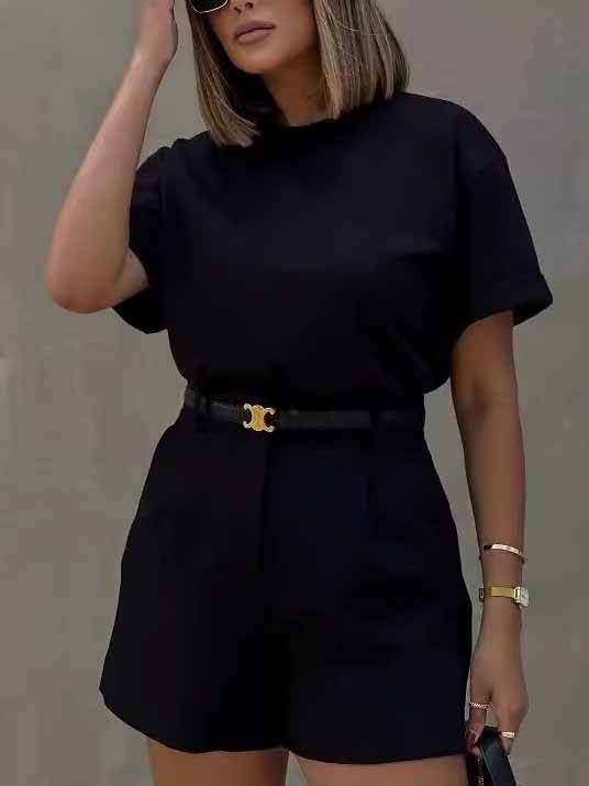 High Waisted Shorts Without Belt