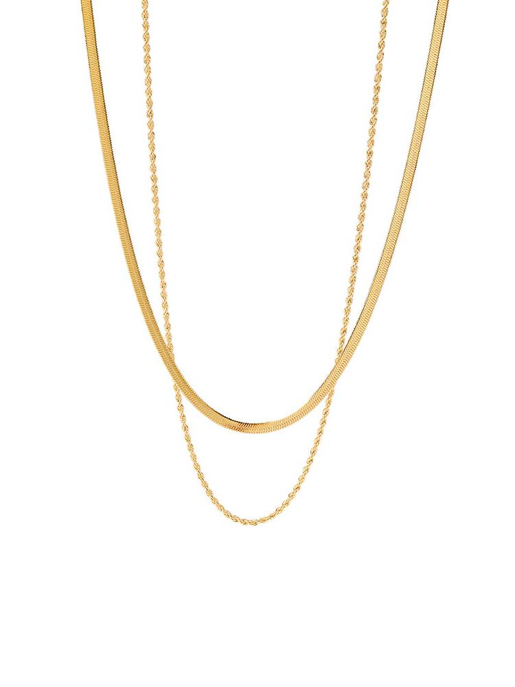 Minimalist Classic Double Layer Necklace