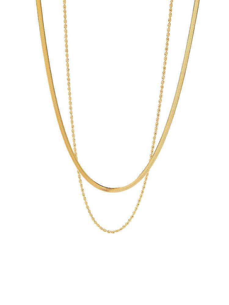 Minimalist Classic Double Layer Necklace