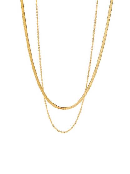 Minimalist Classic Double Layer Necklace