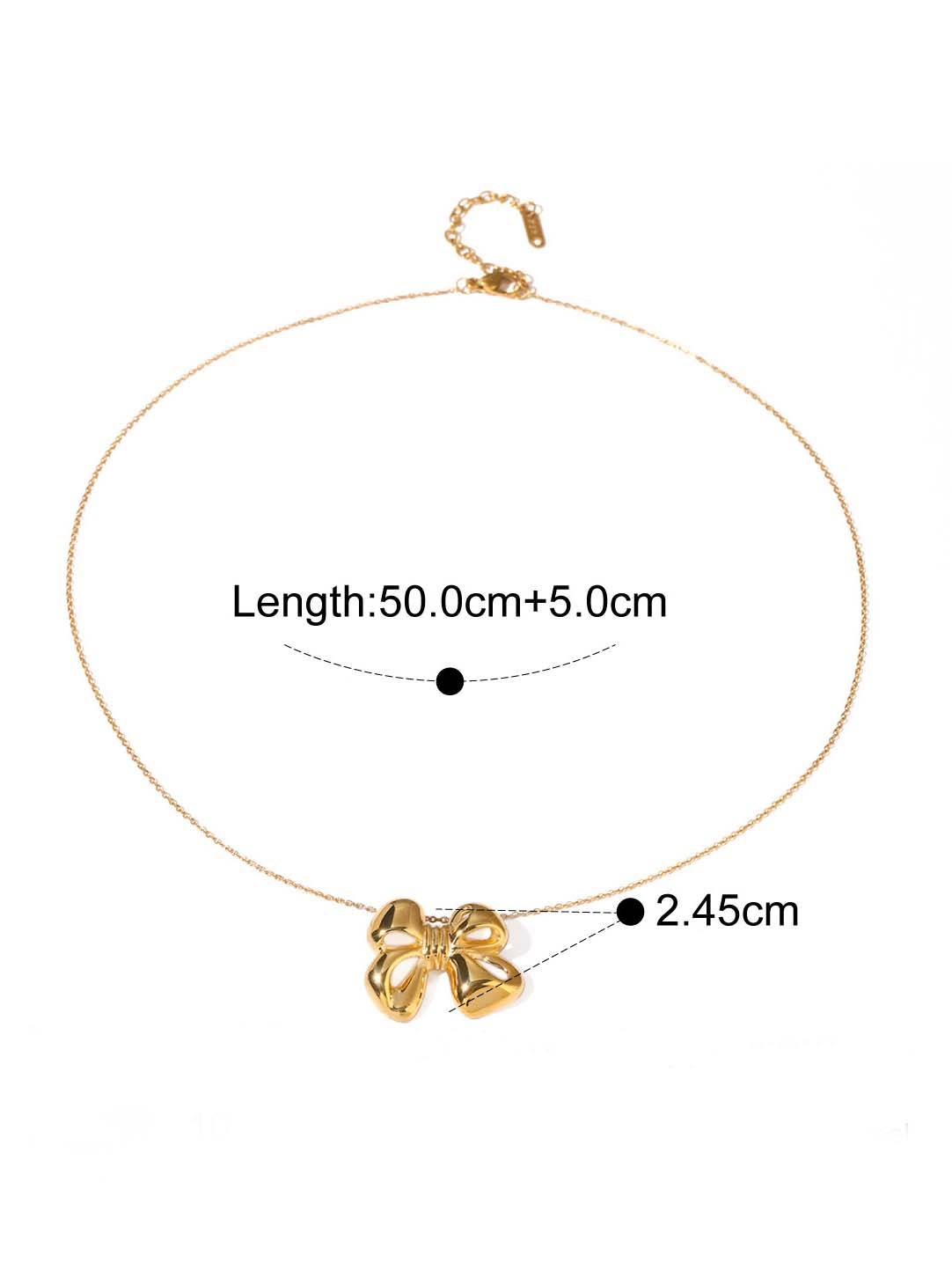 Bowknot Earrings Ring Necklace