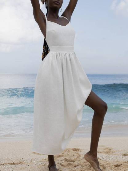 Elegant Sexy Strap Backless Dress