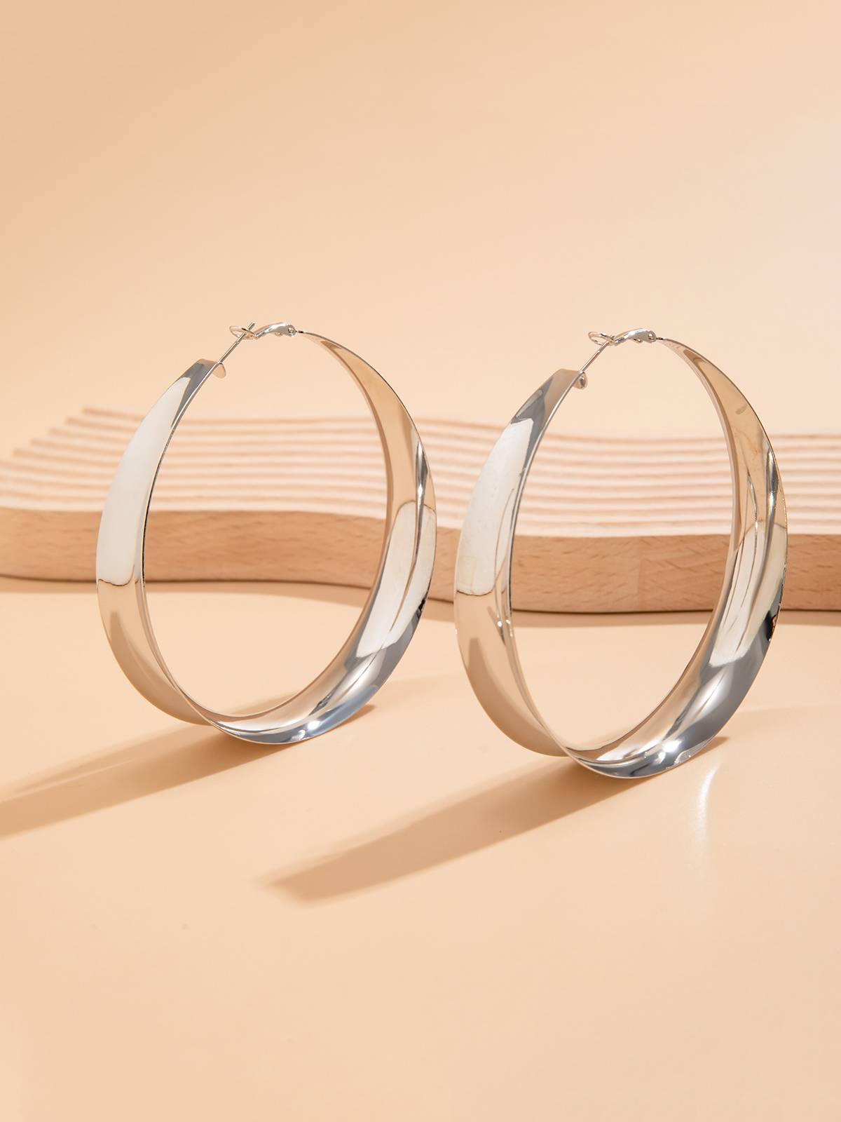 Minimalist Large Hoop Earrings