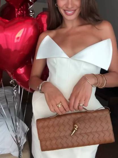 Unique Lapel Design Tube Top Mini Dress