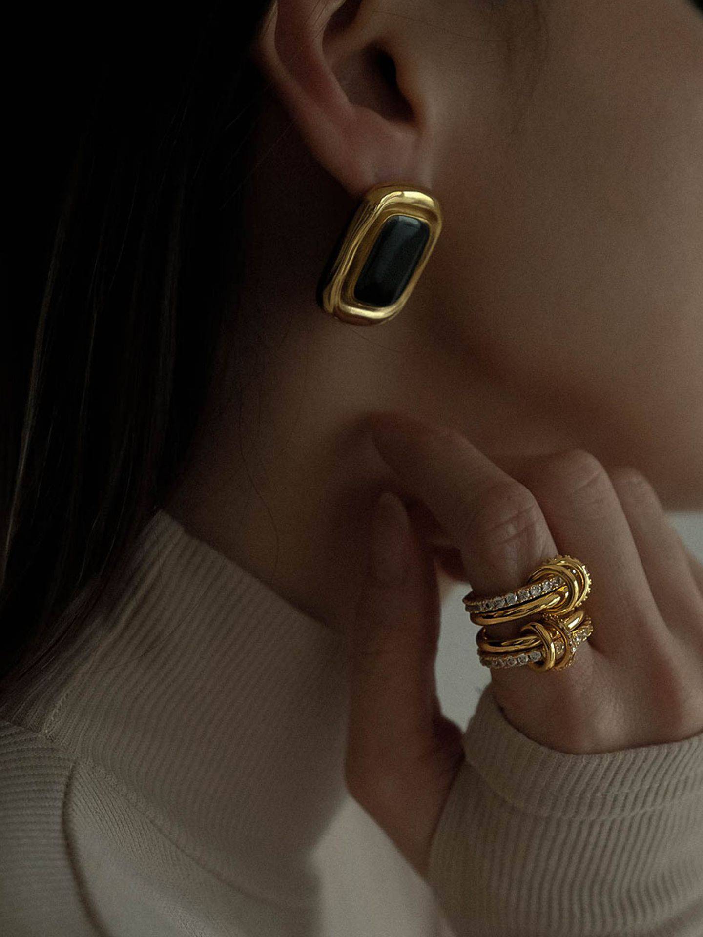 Vintage Square Earrings