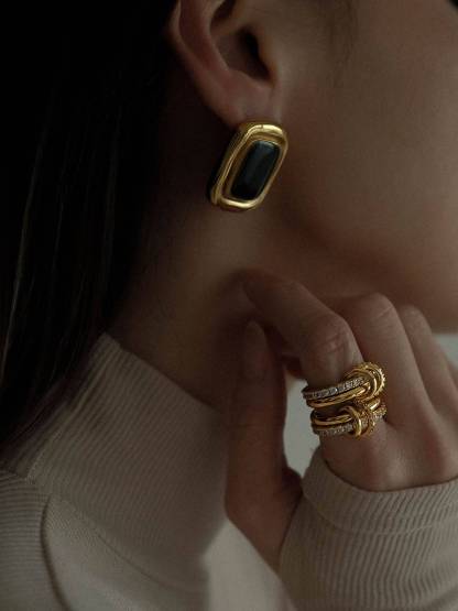 Vintage Square Earrings