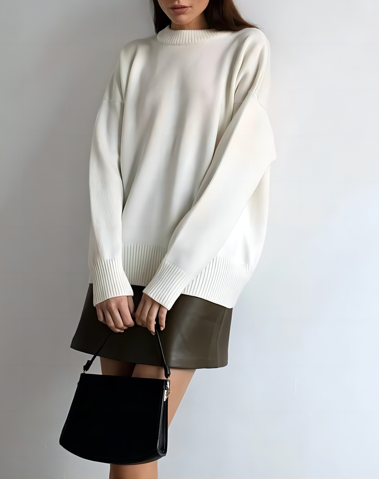 All-Match Casual Crewneck Knit Sweater